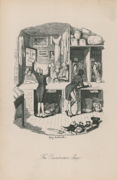 La boutique du prêteur sur gages - George Cruikshank